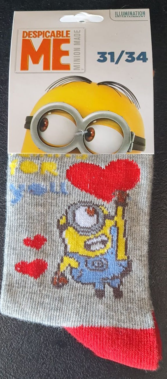 Chaussettes - Minions (Gris)