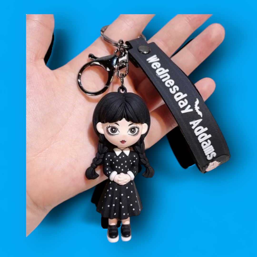 Porte Clef 3D - Famille Addams - Mercredi