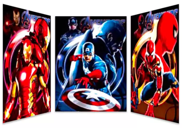 Poster 3D Lenticulaire - Marvel (V3)