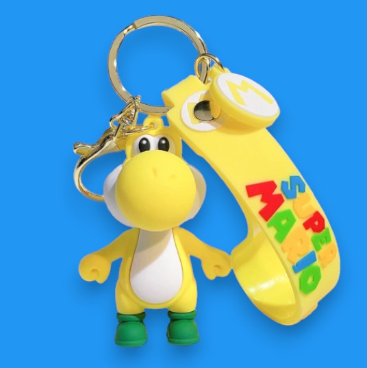 Porte Clef 3D - Super Mario - Yoshi (Jaune)