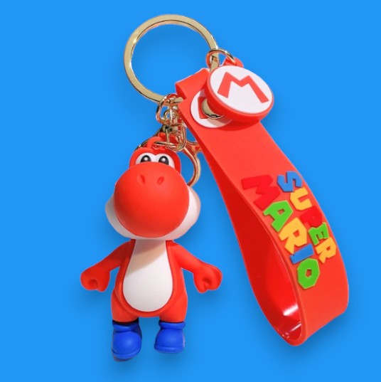 Porte Clef 3D - Super Mario - Yoshi (Rouge)